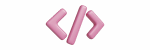 Code brackets icon for web development, automation, and systems design