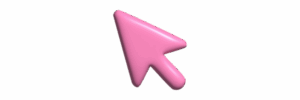 Pink cursor icon representing digital interaction, UX, and user engagement