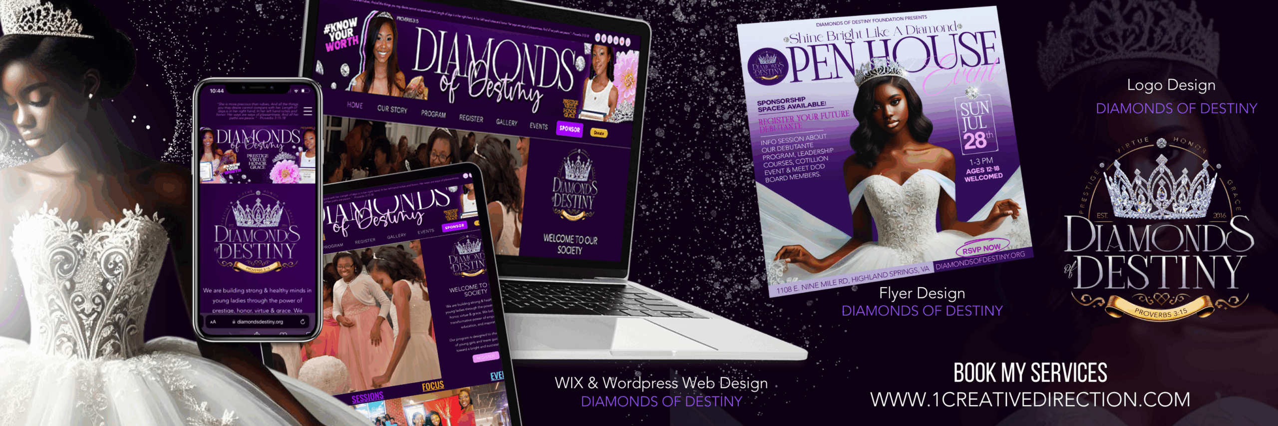 Diamonds of Destiny brand design